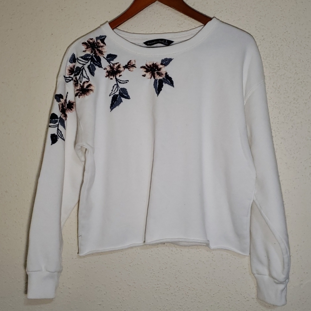Abercrombie and Fitch embroidered sweatshirt